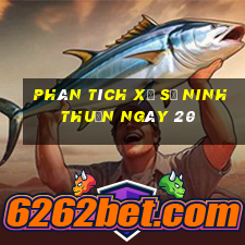 Phân tích Xổ Số ninh thuận ngày 20