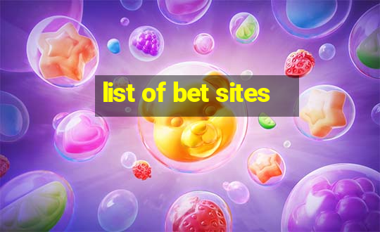 list of bet sites