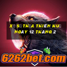 xổ số thừa thiên huế ngày 12 tháng 2