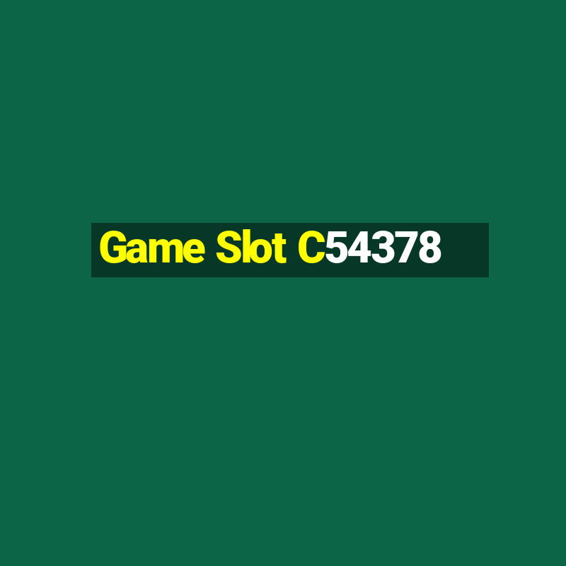 Game Slot C54378