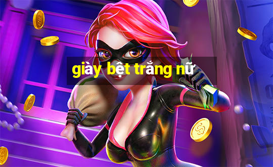 giày bệt trắng nữ