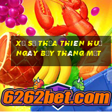 xổ số thừa thiên huế ngày bẩy tháng một