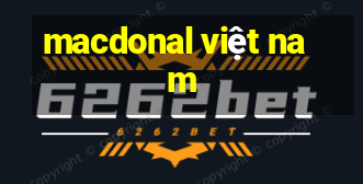 macdonal việt nam