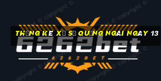 Thống kê Xổ Số quảng ngãi ngày 13