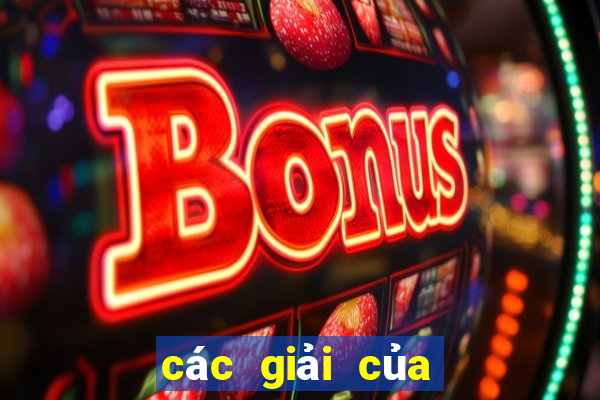 các giải của vé số