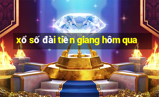 xổ số đài tiền giang hôm qua