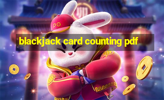 blackjack card counting pdf