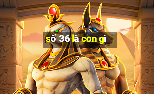 số 36 là con gì