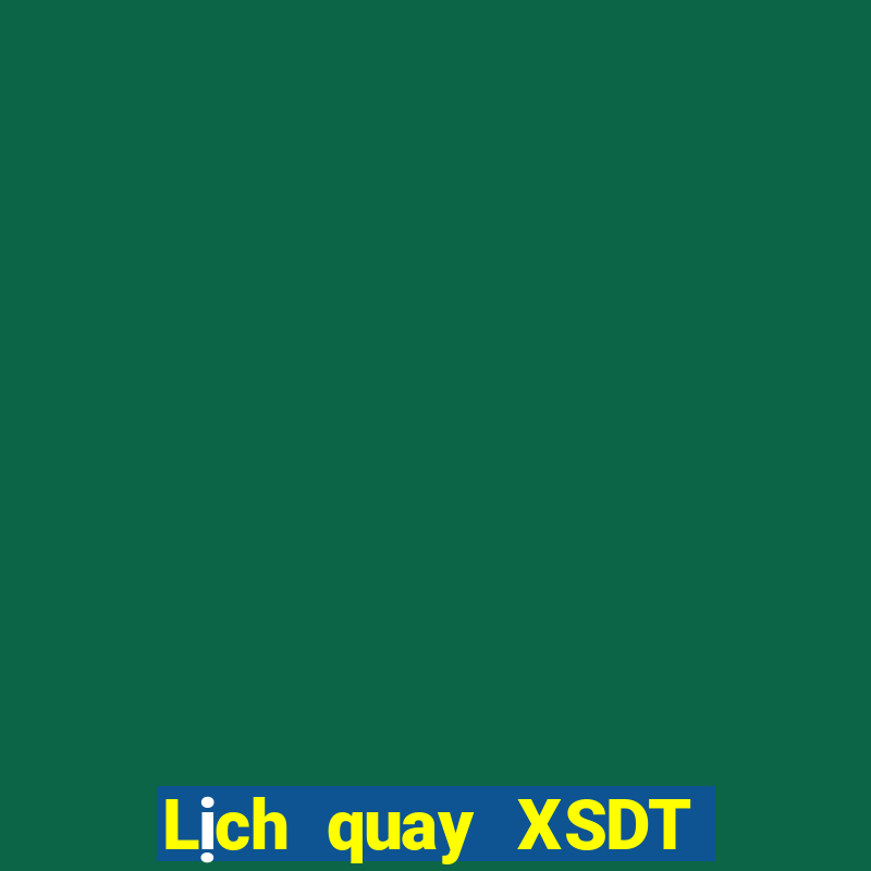 Lịch quay XSDT 6x36 Chủ Nhật