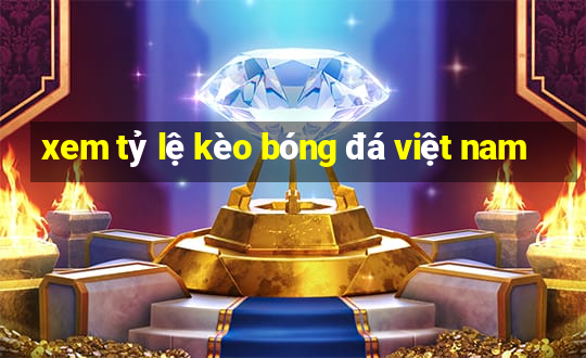 xem tỷ lệ kèo bóng đá việt nam