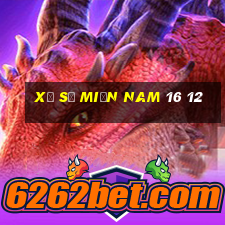 xổ số miền nam 16 12