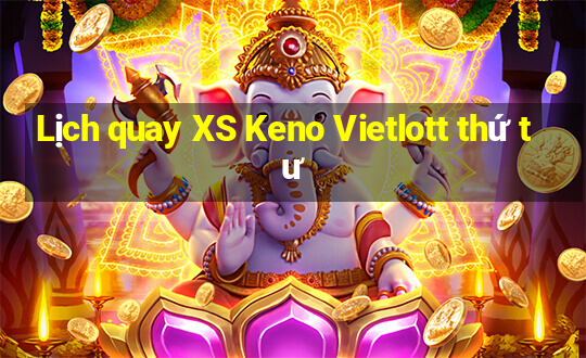 Lịch quay XS Keno Vietlott thứ tư