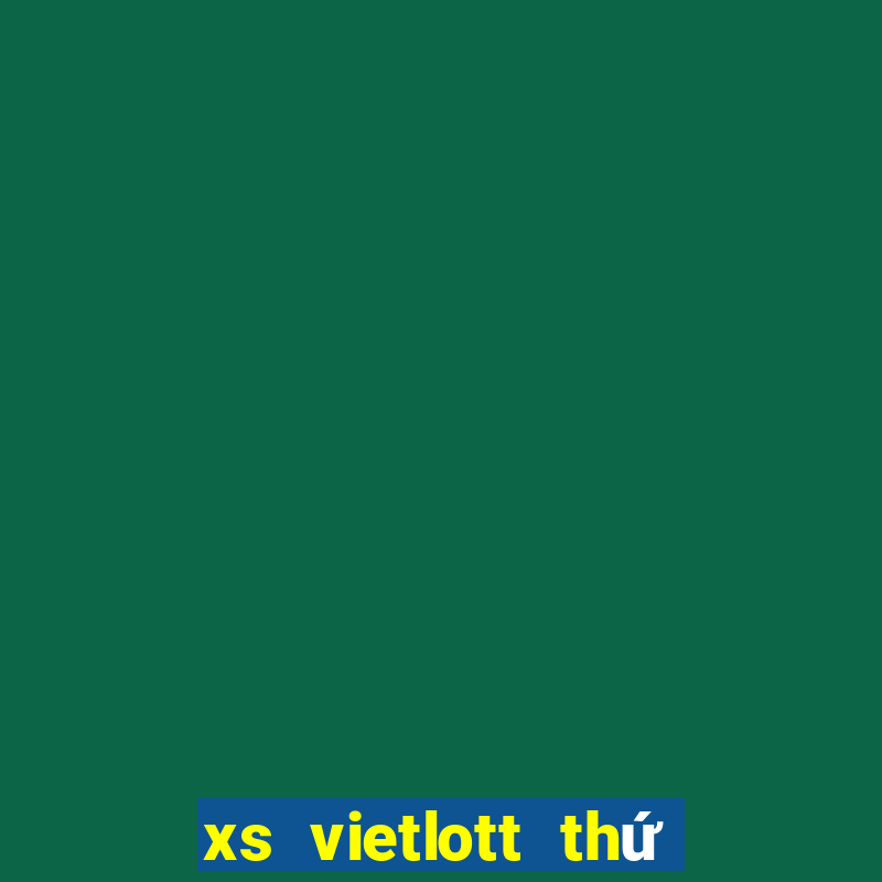 xs vietlott thứ 7 hàng tuần