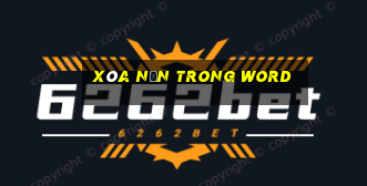 xóa nền trong word