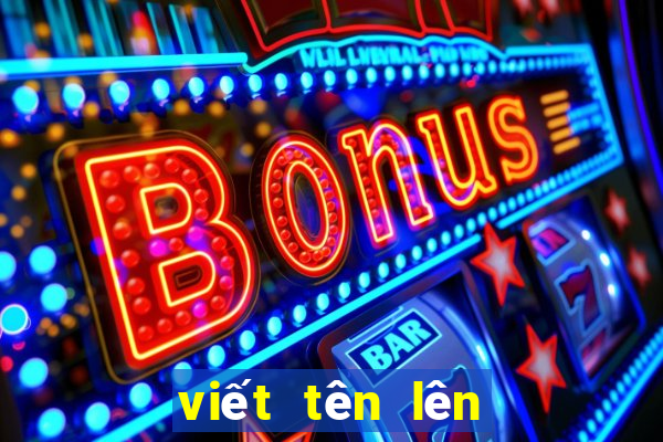 viết tên lên áo bóng đá online