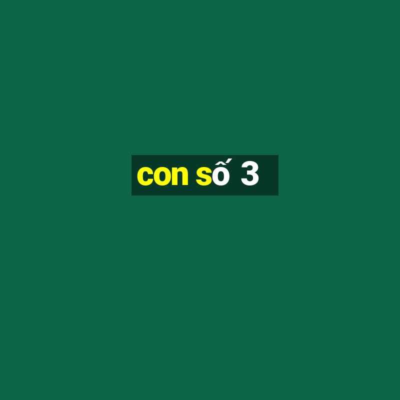 con số 3