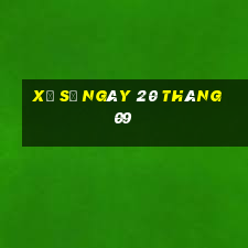 xổ số ngày 20 tháng 09