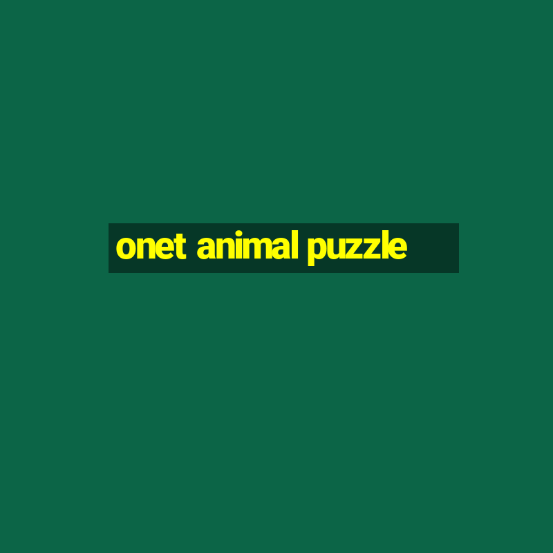 onet animal puzzle