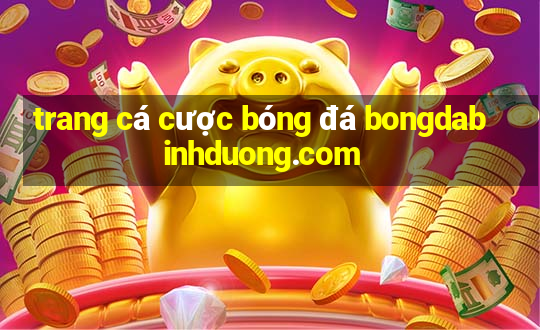 trang cá cược bóng đá bongdabinhduong.com