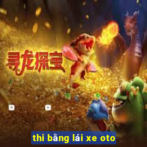 thi bằng lái xe oto