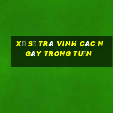 xổ số trà vinh các ngày trong tuần