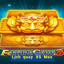 Lịch quay XS Max 4D ngày 5