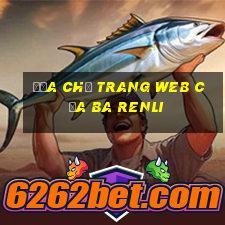 Địa chỉ trang web của Ba Renli