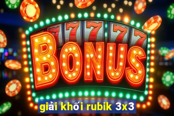 giải khối rubik 3x3