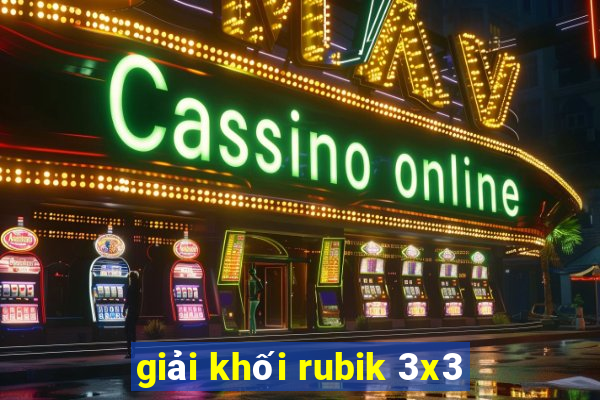 giải khối rubik 3x3