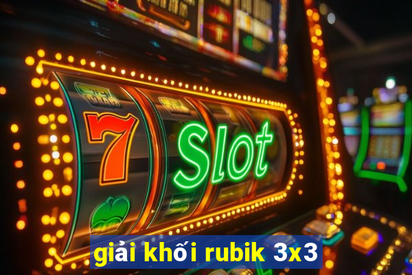 giải khối rubik 3x3