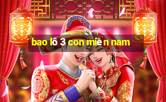 bao lô 3 con miền nam