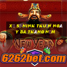 xổ số ninh thuận ngày ba tháng năm