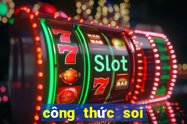 công thức soi kèo bóng đá