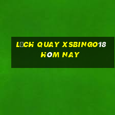 Lịch quay XSBINGO18 hôm nay