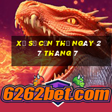 xổ số cần thơ ngày 27 tháng 7