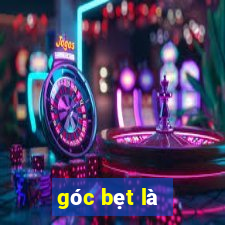 góc bẹt là