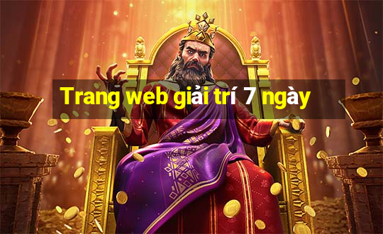 Trang web giải trí 7 ngày