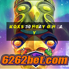 kqxs 30 ngày gần đây