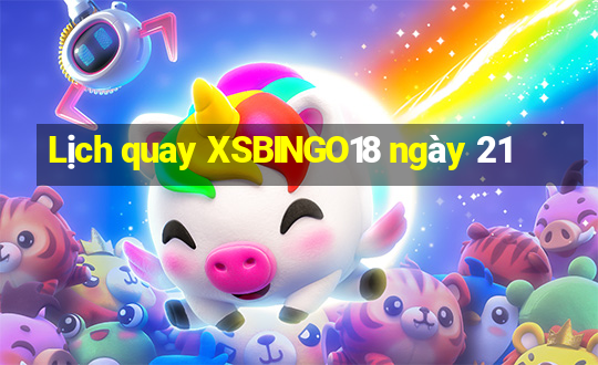 Lịch quay XSBINGO18 ngày 21