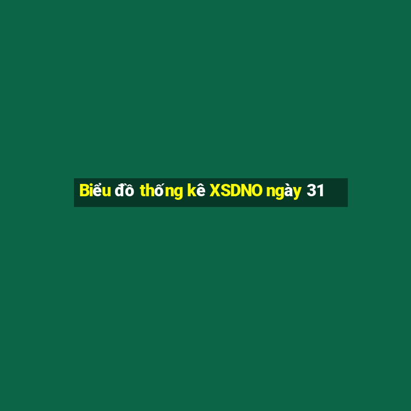 Biểu đồ thống kê XSDNO ngày 31