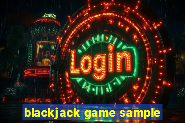 blackjack game sample