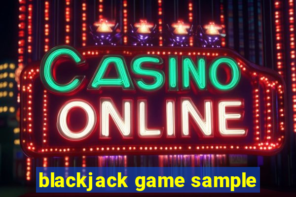 blackjack game sample