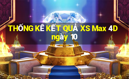 THỐNG KÊ KẾT QUẢ XS Max 4D ngày 10