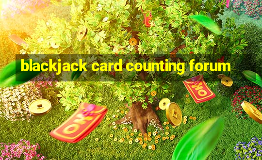 blackjack card counting forum