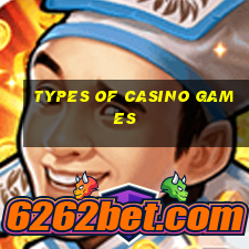 types of casino games