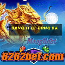 bang ti le bong da