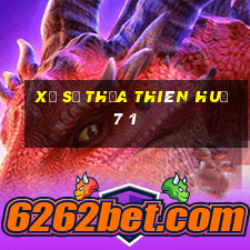 xổ số thừa thiên huế 7 1