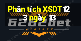 Phân tích XSDT123 ngày 13