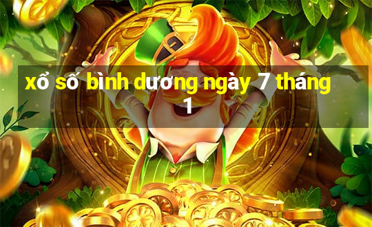 xổ số bình dương ngày 7 tháng 1