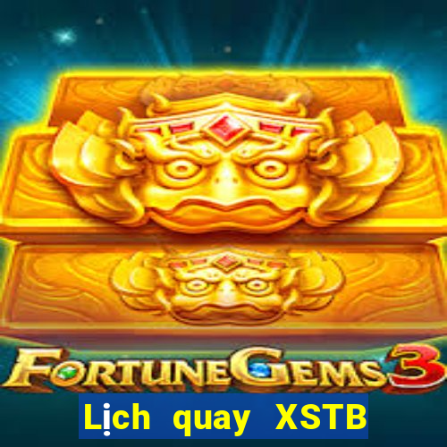 Lịch quay XSTB ngày 6